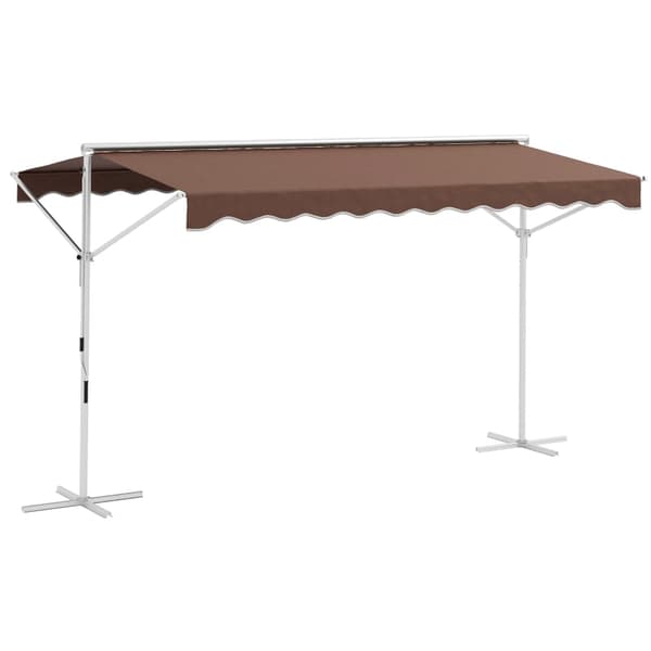 Rootz Fritstående Markise - Terrassedække - Solafskærmning - Justerbar skærm - 395L x 298W x 255H cm