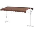 Miniatyrbillede 1 af 6: Rootz Fritstående Markise - Terrassedække - Solafskærmning - Justerbar skærm - 395L x 298W x 255H cm