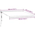 Pikkukuva 11 / 11: vidaXL Automaattimarkiisi viininpunainen 300x250 cm
