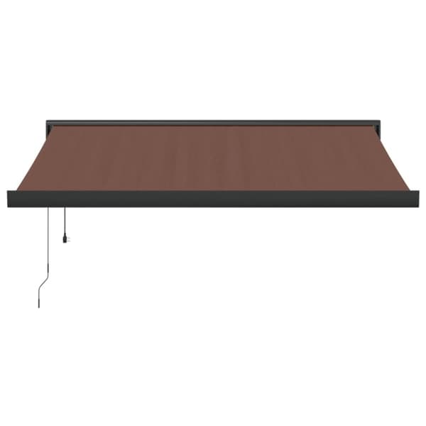 vidaXL Automatisk uttrekkbar markise burgunder 300x250 cm