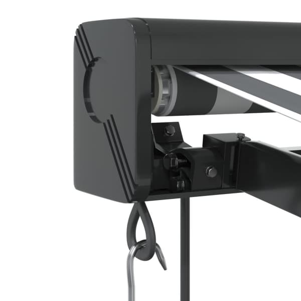vidaXL Uttrekkbar markise antrasitt og hvit 3x2,5 m stoff og aluminium