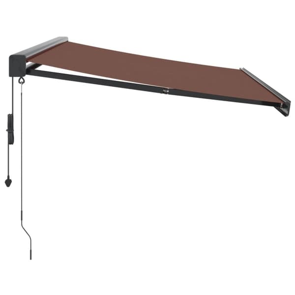 vidaXL Automaattimarkiisi ruskea 350x250 cm