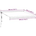 Miniatyrbillede 11 af 11: vidaXL markise 300x250 cm automatisk betjening brun