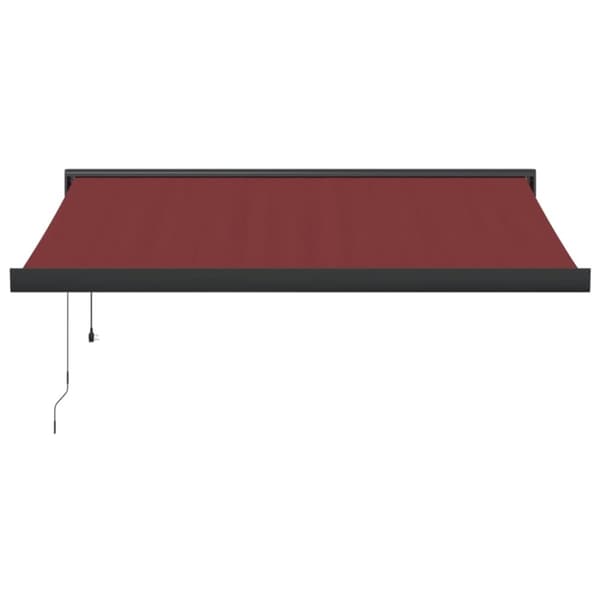 vidaXL Automaattimarkiisi viininpunainen 350x250 cm