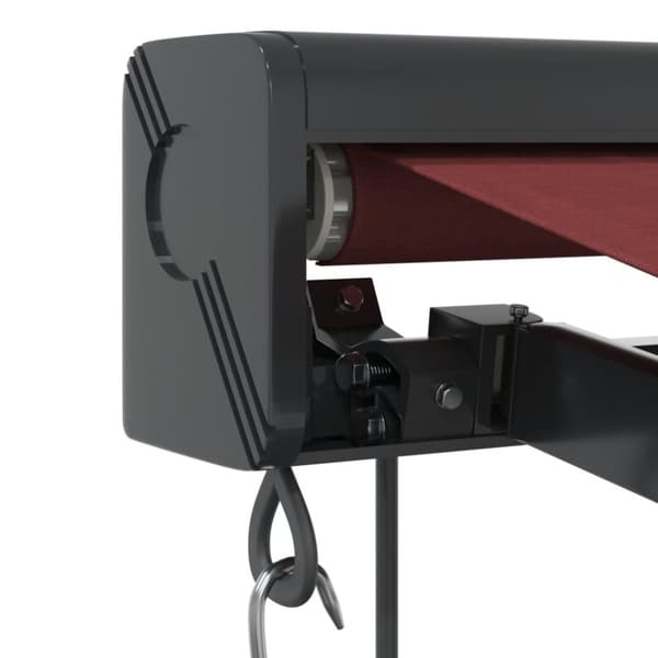 vidaXL Automaattimarkiisi viininpunainen 350x250 cm