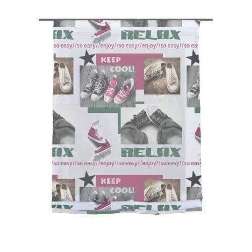 Hem inredningsbutik båt avkoppling 140 x 120 cm grön/rosa - 69226-759