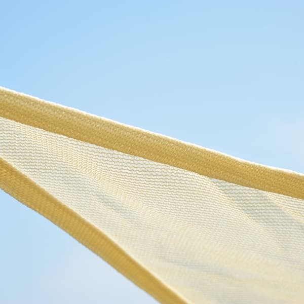 Rootz Awning Sun Canopy - Sun Shade - UV Protection - blockerar 90% UV -strålar - 6x6x6m Brown HDPE - andningsbar