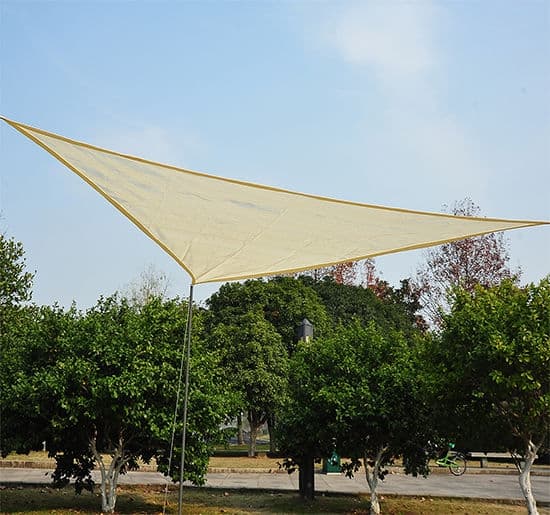 Rootz Awning Sun Canopy - Sun Shade - UV Protection - blockerar 90% UV -strålar - 6x6x6m Brown HDPE - andningsbar