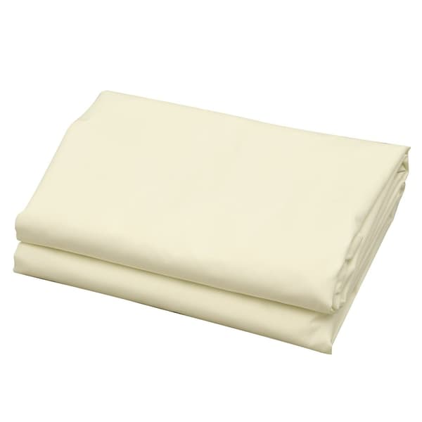 Rootz Rectangular Shade Sail - UV Shade Canopy - Sun Protection Awcle - UV Protection - 6m x 4m - Polyester med høj densitet 160 gsm creme