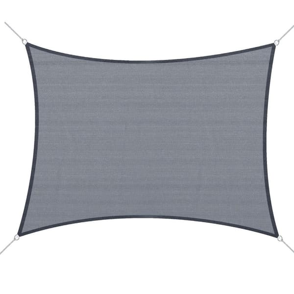 Rootz Rectangular Shade Sail - Sun Shade - Outdoor Canopy - UV Protection - 6M x 4M