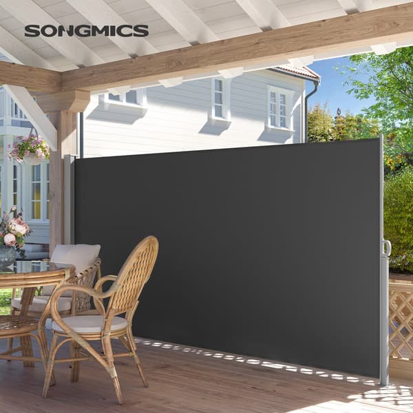 Sidenmarkise, SONGMICS, 160x450 cm, Antracit.