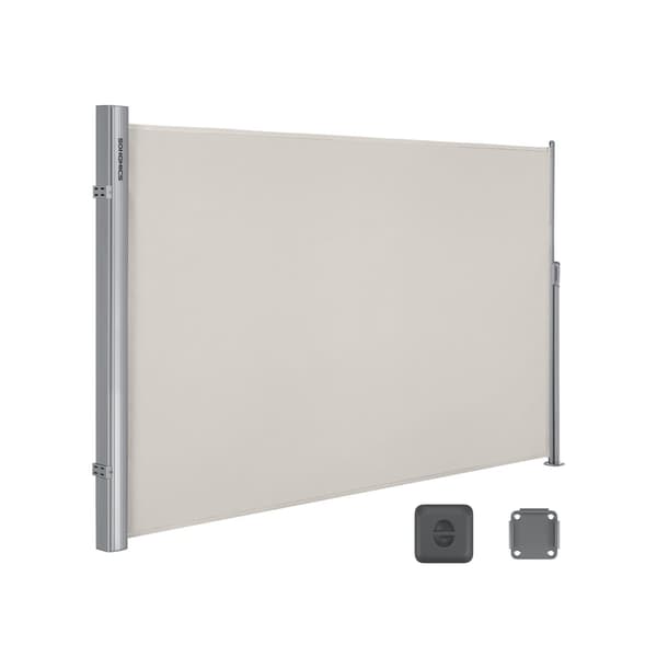 Sidomarkis, SONGMICS GSA160G, 160 x 350 cm, Beige, Rökgrå