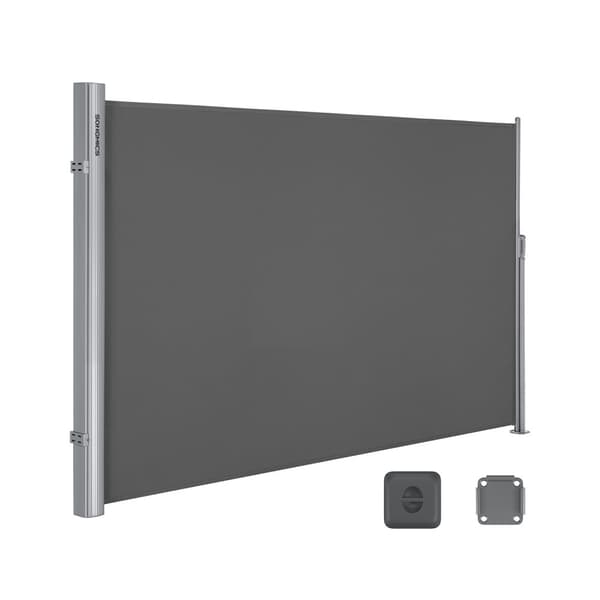 Sivumarkiisi, SONGMICS GSA160G, 160 x 350 cm, Antrasiitti