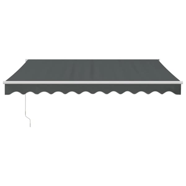 Markis infällbar antracit 3x2,5 m tyg&aluminium