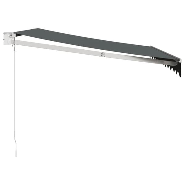 Markis infällbar antracit 3x2,5 m tyg&aluminium