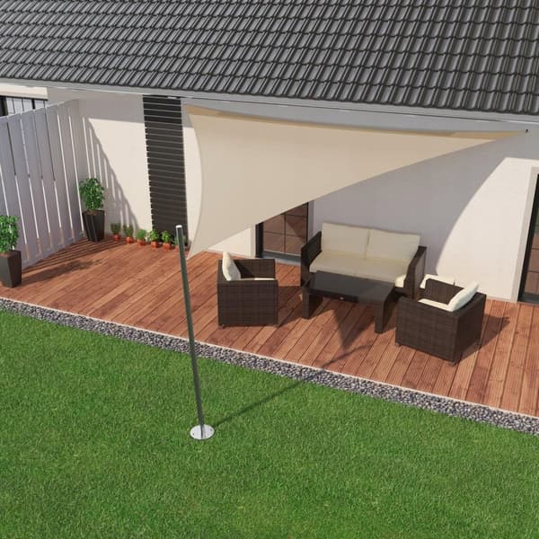 IbizSail Garden Sun Sail Vandtæt 4 x 4 x 4 m Beige
