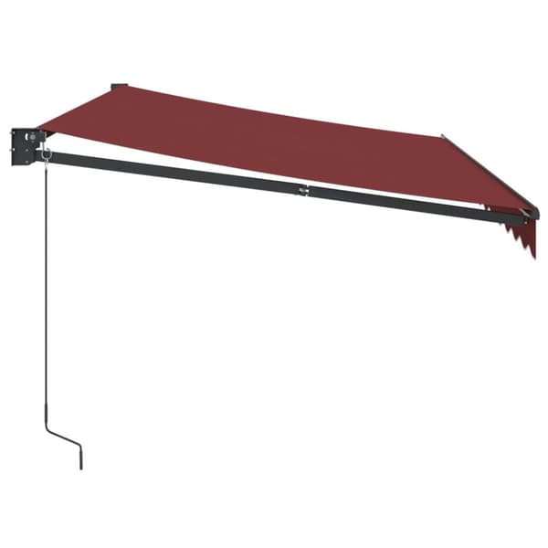 Markis manuellt infällbar vinröd 350x250 cm