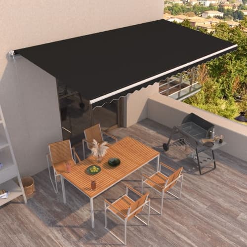 Automatisk markis 600x350 cm antracit