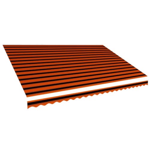 Markisduk orange och brun 500x300 cm
