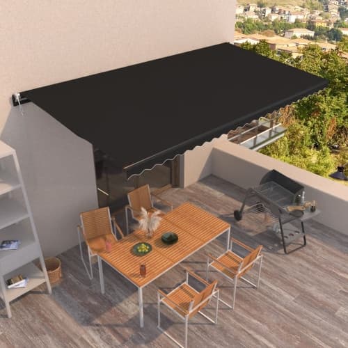 Automatisk markis 600x350 cm antracit