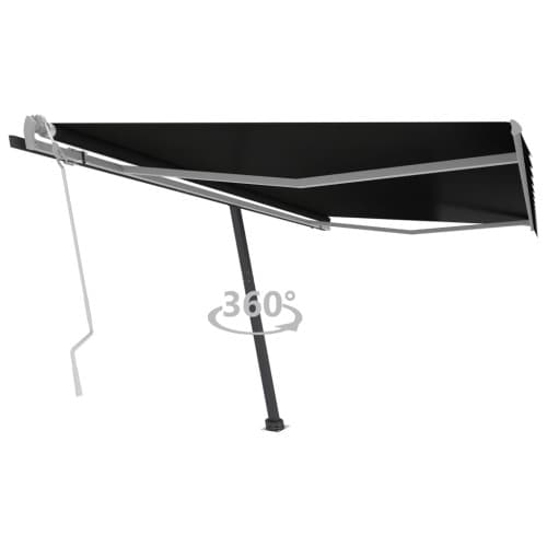 Fristående markis manuell 400x300 cm antracit
