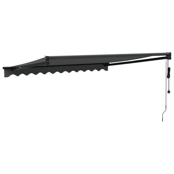 Automatisk infällbar markis antracit 3,5x2,5 m