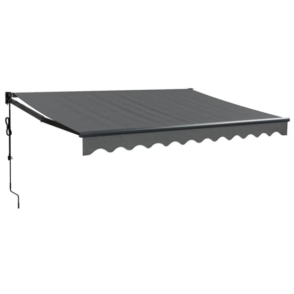 Automatisk infällbar markis antracit 3,5x2,5 m