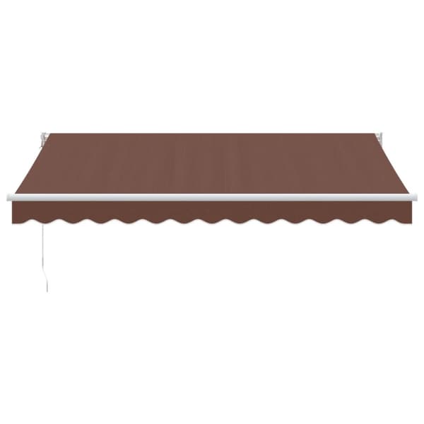 Markis manuellt infällbar 350x250 cm brun