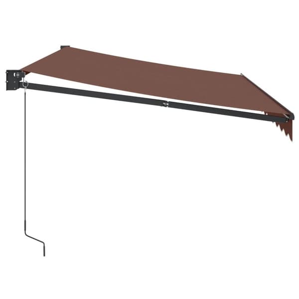 Markis manuellt infällbar 350x250 cm brun