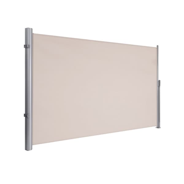 Sidemarkise uttrekkbar taupe