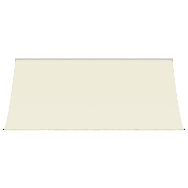 Markis infällbar gräddvit 300x150 cm tyg och stål