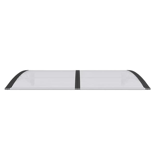 Entrétak svart 150x100 cm polykarbonat
