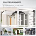 Miniatyrbillede 6 af 10: Rootz Canopy Protective Roof - UV -resistente - Vandbestandigt - Beskytter mod sol & vejr - 89x122x24cm hvid
