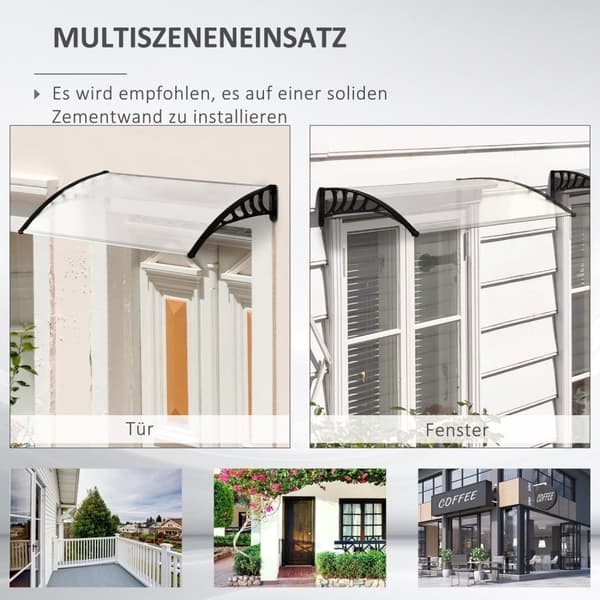 Rootz Canopy Protective Roof - UV -resistente - Vandbestandigt - Beskytter mod sol & vejr - 89x122x24cm hvid