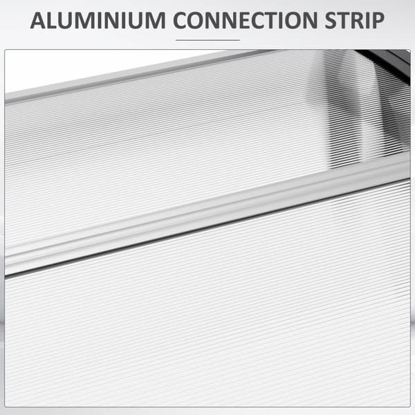 Rootz Canopy Protective Roof - UV -resistente - Vandbestandigt - Beskytter mod sol & vejr - 89x122x24cm hvid