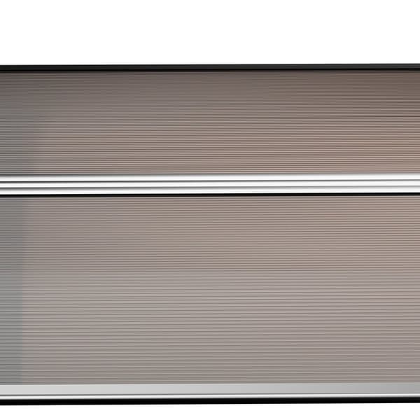 Rootz Door Roofing - Canopy Awisning - Weather Shield - Skydd mot regn, vind & hagel - 103 x 96,5 x 27 cm - brunt polykarbonat och aluminium
