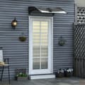 Miniatyrbild 2 av 10: Rootz Door Roofing - Canopy Awisning - Weather Shield - Skydd mot regn, vind & hagel - 103 x 96,5 x 27 cm - brunt polykarbonat och aluminium