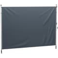 Miniatyrbillede 10 af 10: Rootz Klemmmarkise med håndsving - Justerbar fælles armmarked - Solbeskyttelse - UPF30+ - 350 cm x 221-311 cm - Grå