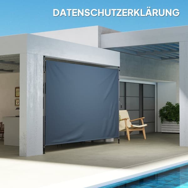 Rootz Klemmmarkise Joint Arm Awnle - Udendørs markise - Solbeskyttelse - UPF30+ Coating - 400 cm x 221-311cm