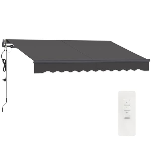 Rootz Klemmmarkise Markise - Udtrækkelig baldakin - Solskygge - UV -beskyttelse - 296 cm x 250 cm - Holdbart aluminium & polyester stof