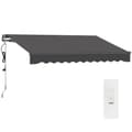 Miniatyrbillede 10 af 10: Rootz Klemmmarkise Markise - Udtrækkelig baldakin - Solskygge - UV -beskyttelse - 296 cm x 250 cm - Holdbart aluminium & polyester stof