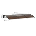 Miniatyrbild 2 av 2: VEVOR Markis, UPF 50+ Skydd, Hållbar Polycarbonat, Stilfull Design,40x120 Brun