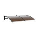 Miniatyrbillede 1 af 2: VEVOR Markise, UPF 50+ Beskyttelse, Holdbart Polycarbonat, Stilfuldt Design,40x80 Brun
