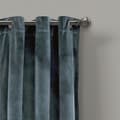 Miniatyrbild 2 av 4: Pannor - Lush Decor - Prima Velvet - Blå Skiffer - 213.36 x 96.52 cm - Sammet