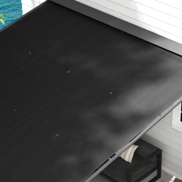 Pergola, 396P x 302L x 210/280K cm, Tummanharmaa