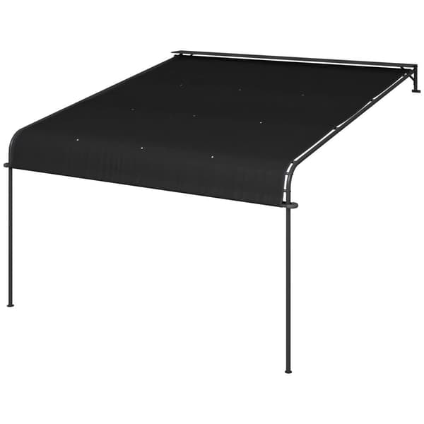 Pergola, 396P x 302L x 210/280K cm, Tummanharmaa