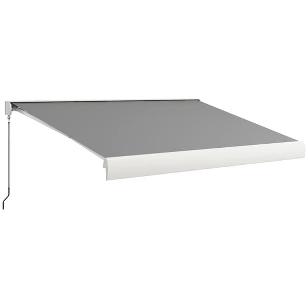 Markise, Gelenkarmmarkise 4m, 395x300 cm, Grå