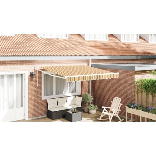 Automatisk Hopfällbar Markis Randig 350x250 cm