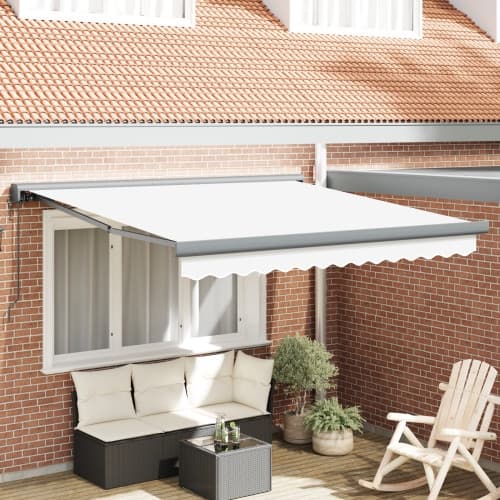 Automatisk Utdragbar Markis Vit 300x250 cm