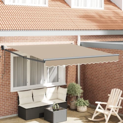 Automatisk Utdragbar Markis Beige 300x250 cm